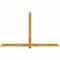 Ekena Millwork Eugene Rough Sawn Timber Gable Bracket, Western Red Cedar, 84"W x 49"H x 2"D x 4"F, 14/12 Pitch GBW084X49X0204EUG00RWR - alternate 1